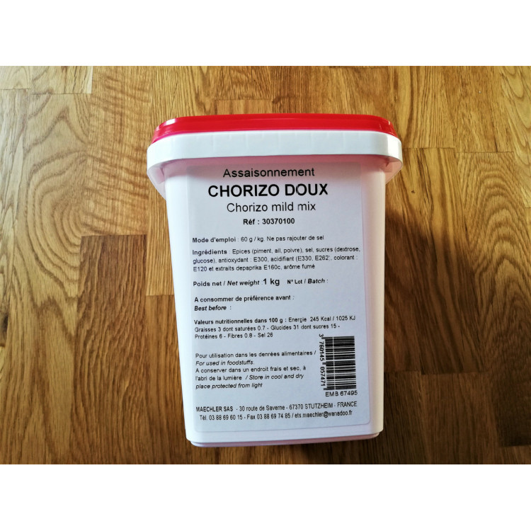 Assaisonnement chorizo doux 1,1 kg