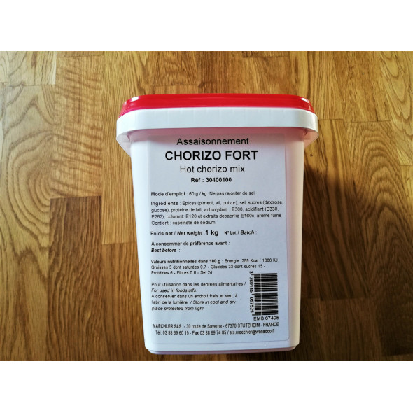 Assaisonnement chorizo fort 1,1 kg