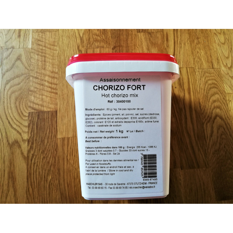 Assaisonnement chorizo fort 1,1 kg