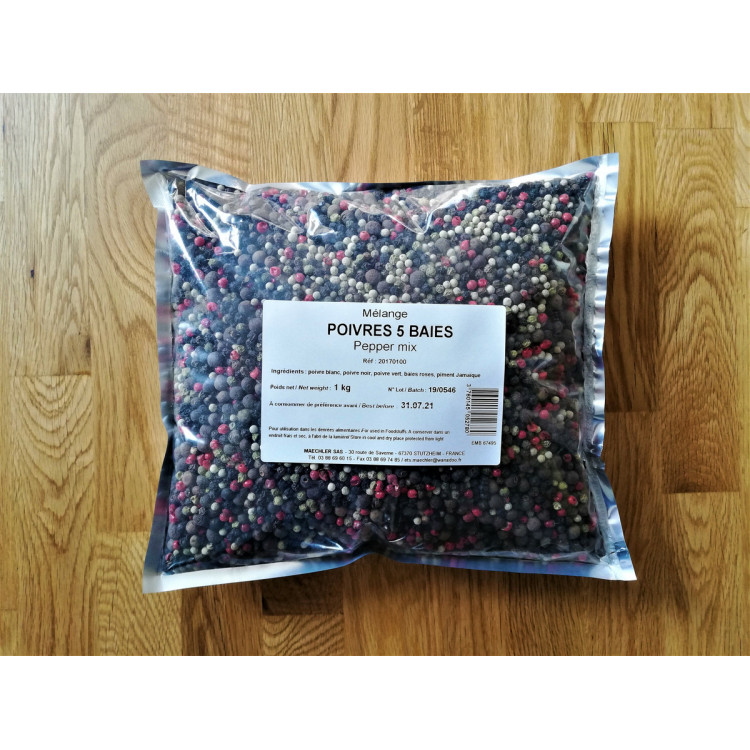 Mélange poivre 5 baies 1,1 kg