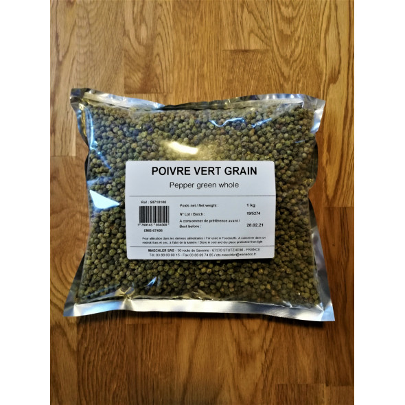 Poivre vert grain entier 1,1 kg