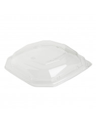 Couvercle pour boîte 1L transparent 23,3x23,3x4,4 cm Octabagasse Duni (50 pièces)