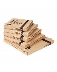 Boîte à pizza brun 29x29x3,5 cm Earth Essentials (100 pièces)