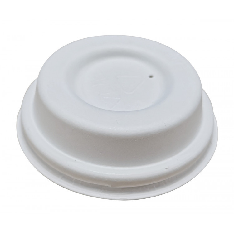 Couvercle rond blanc bagasse Ø 6,3 cm Huhtamaki (50 pièces)