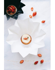 Boîte traiteur rond beige Ø 12 cm 7 cm 650 ml Lotus Lelu (100 pièces)