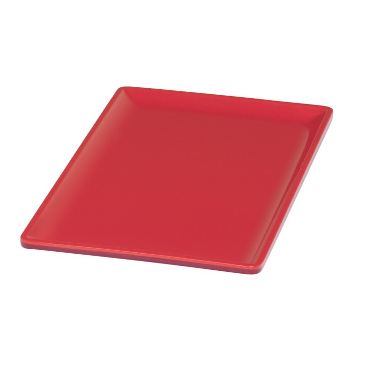 Plat GN1/3 rouge mélamine 32,5 cm Vestah Platex