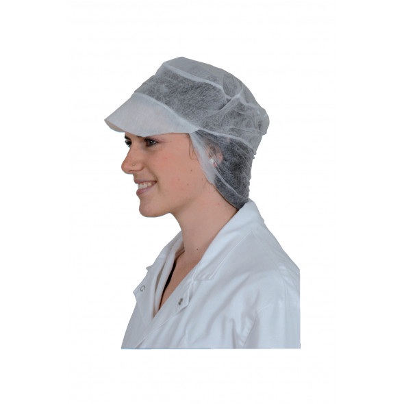 Casquette résille blanc (100 pièces)