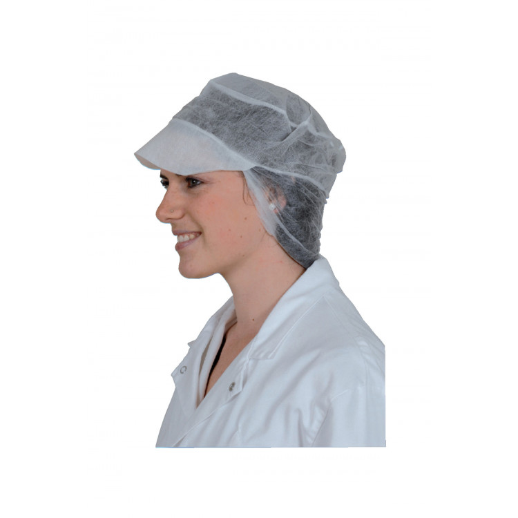 Casquette résille blanc (100 pièces)