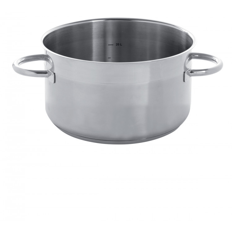 Faitout inox Sans revêtement Sans couvercle Ø 36 cm 14 cm 14,2 L Qualiplus Pro.cooker
