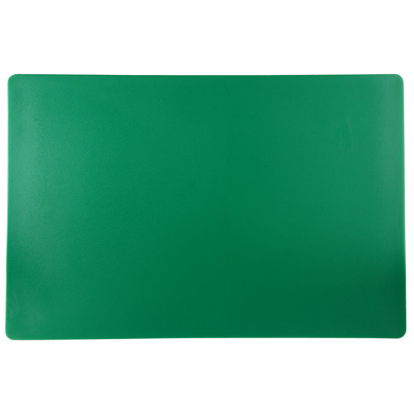Planche à découper polyéthylène haute densité (pehd) vert 60x40 cm Pâtissier Sans rigole Non réversible Pro.cooker