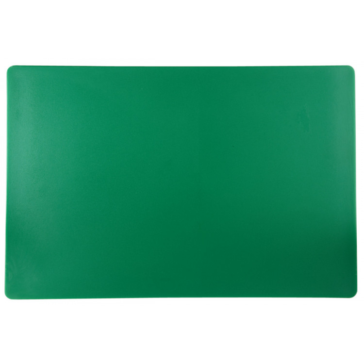 Planche à découper polyéthylène haute densité (pehd) vert 60x40 cm Pâtissier Sans rigole Non réversible Pro.cooker