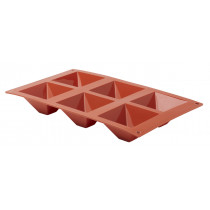 Plaque 6 pyramides silicone GN 1/3 29,5x17,5x4 cm Pro.cooker
