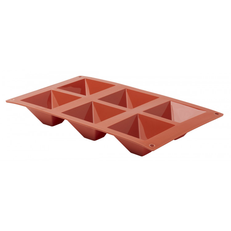 Plaque 6 pyramides silicone GN 1/3 29,5x17,5x4 cm Pro.cooker
