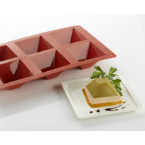 Plaque 6 pyramides silicone GN 1/3 29,5x17,5x4 cm Pro.cooker