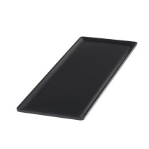 Plat GN2/4 noir mélamine 53 cm Vestah Platex