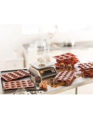 Plaque 16 petit fours ovales silicone GN 1/3 29,5x17,5x2 cm Pro.cooker