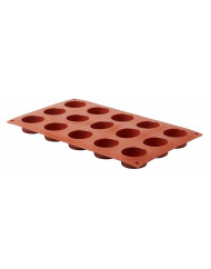 Plaque 15 petits fours ronds silicone GN 1/3 29,5x17,5x2 cm Pro.cooker