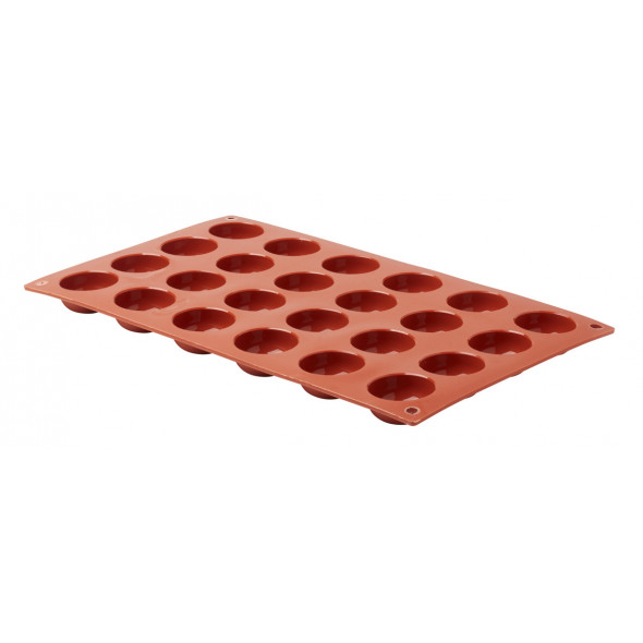 Plaque 24 petits fours ronds silicone GN 1/3 29,5x17,5x1,6 cm Pro.cooker