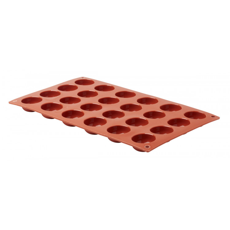 Plaque 24 petits fours ronds silicone GN 1/3 29,5x17,5x1,6 cm Pro.cooker