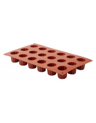 Plaque 18 mini cannelés silicone GN 1/3 29,5x17,5x3,5 cm Pro.cooker