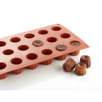 Plaque 18 mini cannelés silicone GN 1/3 29,5x17,5x3,5 cm Pro.cooker