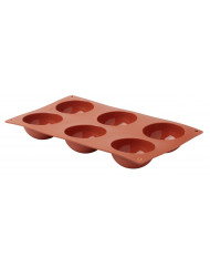 Plaque 6 demi-sphères silicone GN 1/3 29,5x17,5x3,5 cm Pro.cooker