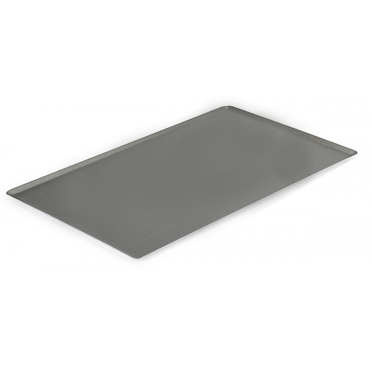 Plaque de cuisson non perforé aluminium GN 2/1 65x53 cm 2 mm Bords non pincés De Buyer