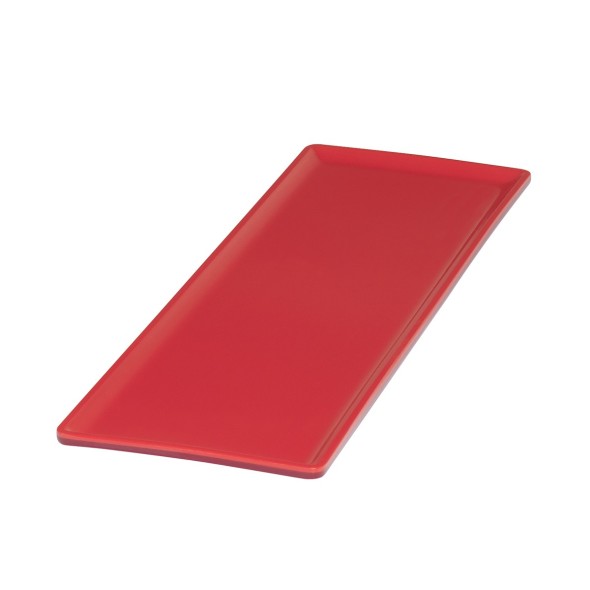 Plat GN2/4 rouge mélamine 53 cm Vestah Platex