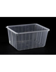 Barquette avec couvercle rectangulaire transparent 185x142x94 mm 180 cl Carty (100 pièces)