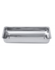Plat à four rectangulaire gris inox 29x21,5 cm Pro.mundi