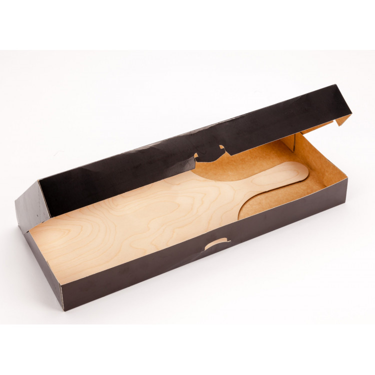 Kit plancha rectangulaire noir carton 455x190x50 mm (20 pièces)