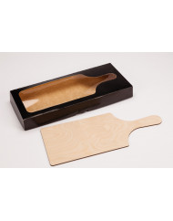 Kit plancha rectangulaire noir carton 455x190x50 mm (20 pièces)