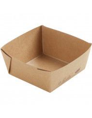 Boîte carré marron 11,3x11,3x5 cm 51 cl Viking Duni (300 pièces)