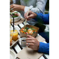 Boîte carré marron 11,3x11,3x5 cm 51 cl Viking Duni (300 pièces)