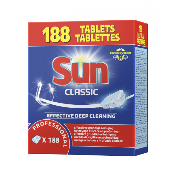 Tablettes lavage vaisselle 188 doses Sun