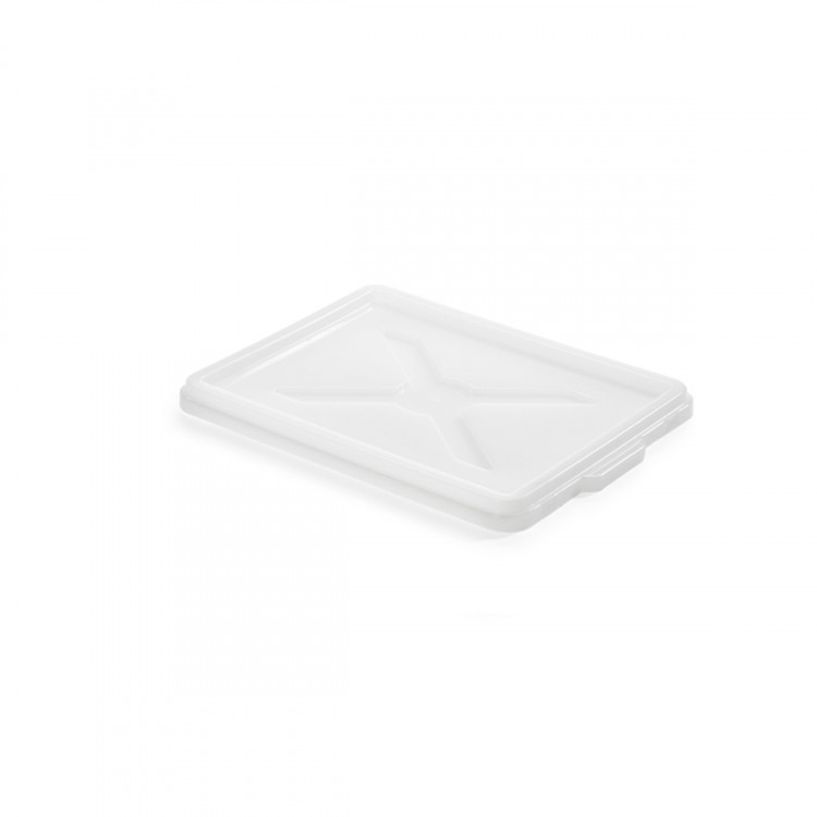 Couvercle pour caisse pleine blanc plastique 30x40x3 cm Gilac