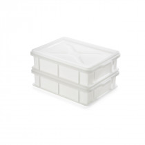Couvercle pour caisse pleine blanc plastique 30x40x3 cm Gilac