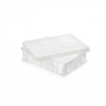 Bac à pâtons Sans couvercle blanc plastique 30x40x10 cm 9 L fond plein parois pleines Gilac