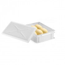 Bac à pâtons Sans couvercle blanc plastique 30x40x10 cm 9 L fond plein parois pleines Gilac