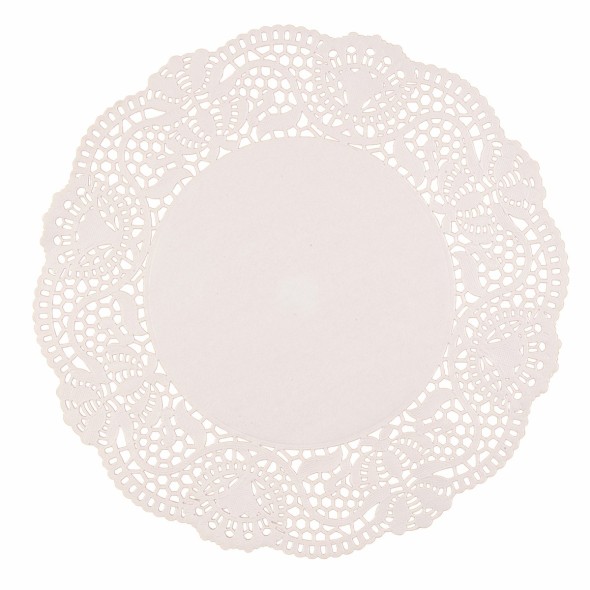 Dentelle rond blanc Ø 21 cm (250 pièces)