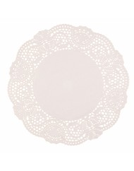 Dentelle rond blanc Ø 30 cm (250 pièces)
