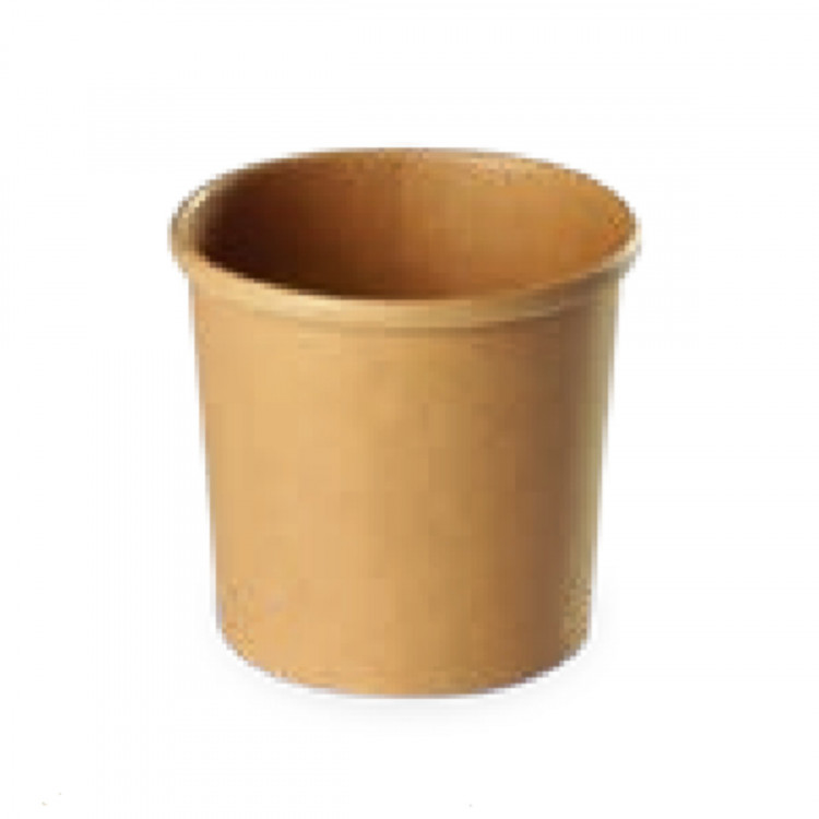Pot à soupe rond marron Ø 9 cm 360 ml (25 pièces)