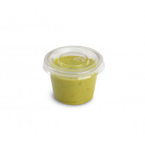 Pot à sauce jetable transparent Ø 4,4 cm 3,1 cm 3 cl Alphaform (100 pièces)