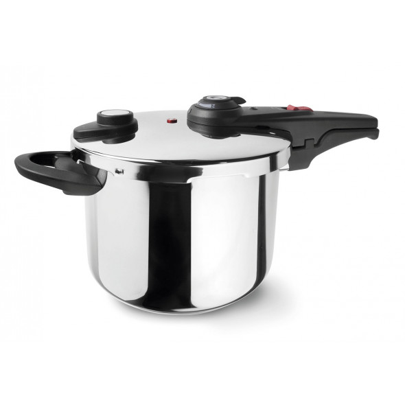 Autocuiseur inox 18/10 Sans revêtement Avec couvercle Ø 24 cm 23,5 cm 8 L Lacor