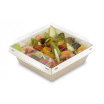 Boîte à burger marron 16x16x7,4 cm Alphaform (20 pièces)