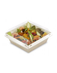 Boîte à burger marron 16x16x7,4 cm Alphaform (20 pièces)