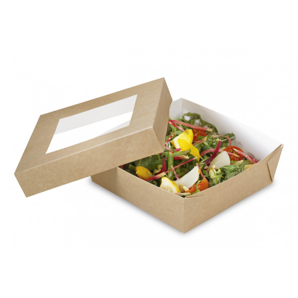 Barquette marron 22x15x6 cm Alphaform (50 pièces)