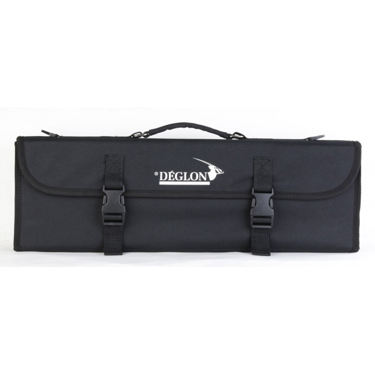 Trousse à couteaux rigide pliable avec 10 emplacements polyester 50 cm x 16 mm 10 éléments Deglon