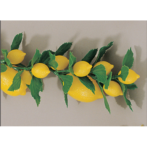 Guirlande de citrons jaune plastique 180 cm Fischer