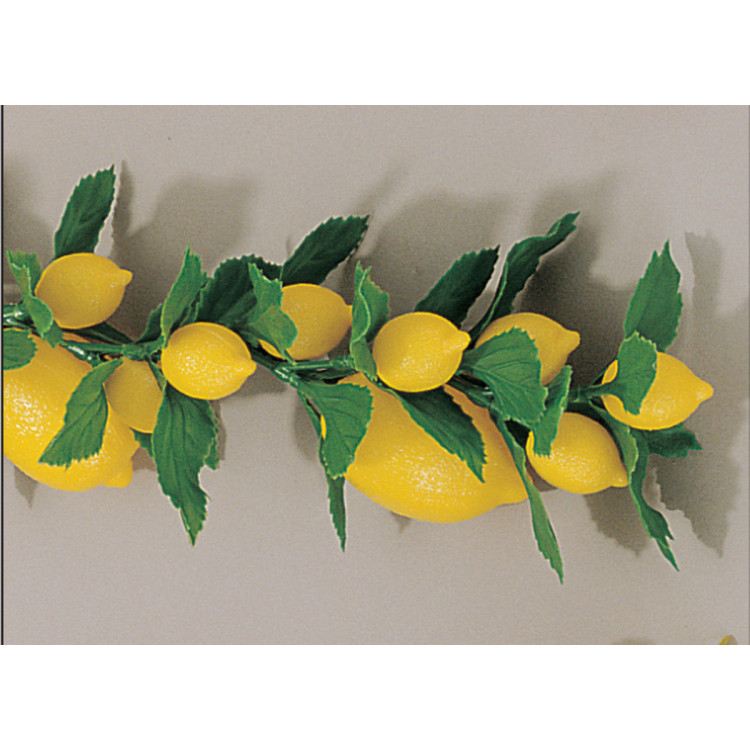 Guirlande de citrons jaune plastique 180 cm Fischer